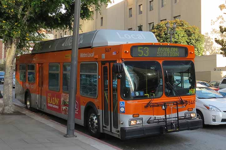 LA Metro Local New Flyer C40LF 5467